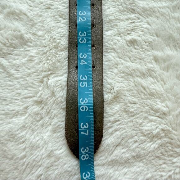 Roberto Cavalli leather grey belt Authentic - Picture 7 of 8